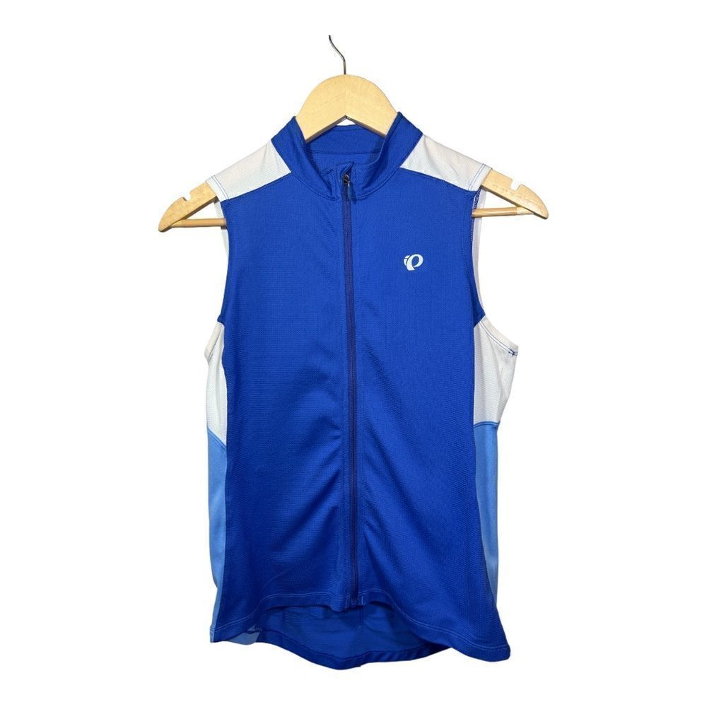 PEARL IZUMI Women’s Sleeveless Cycling Jersey Blue/White Size Medium